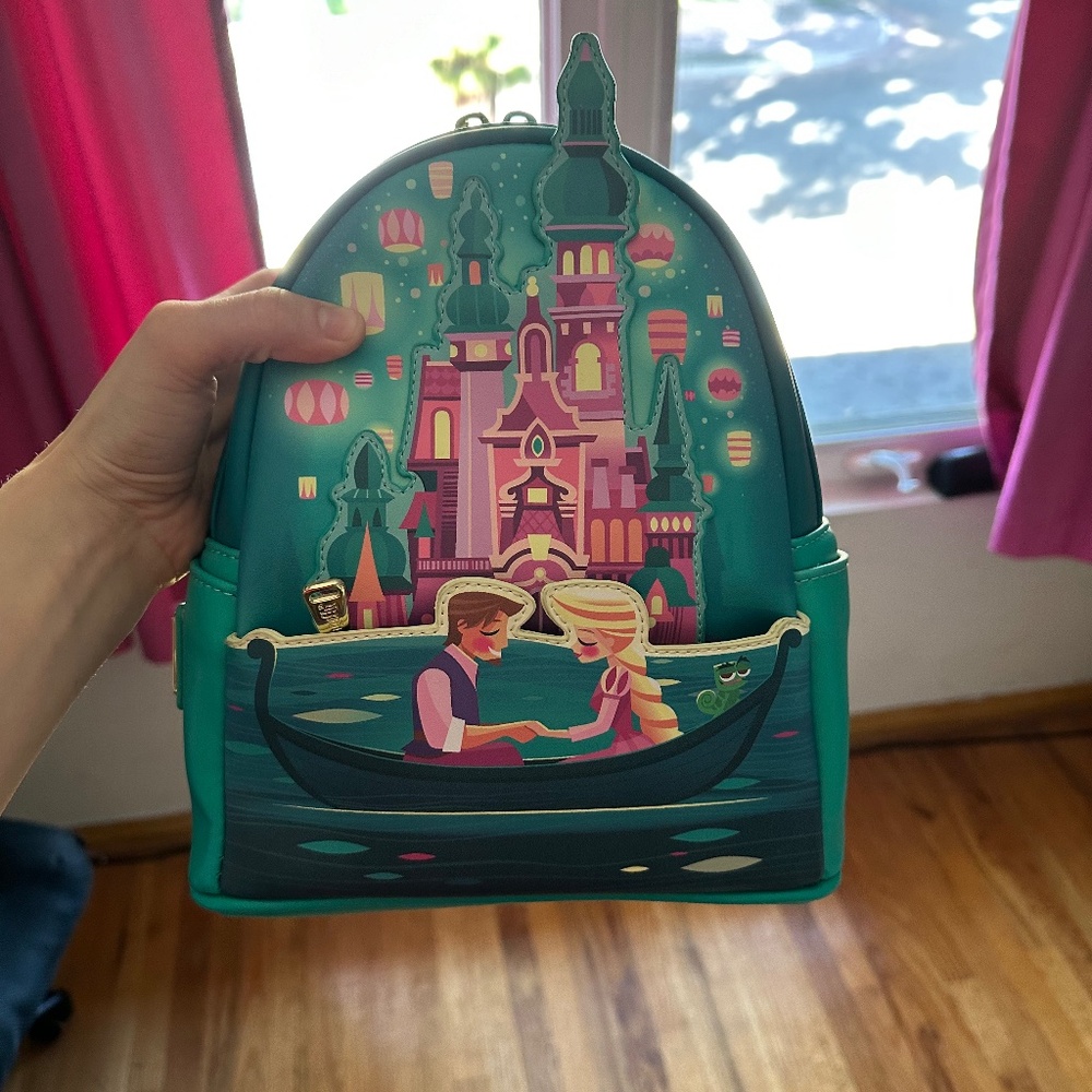 Loungefly Tangled Backpack Glow in the Dark